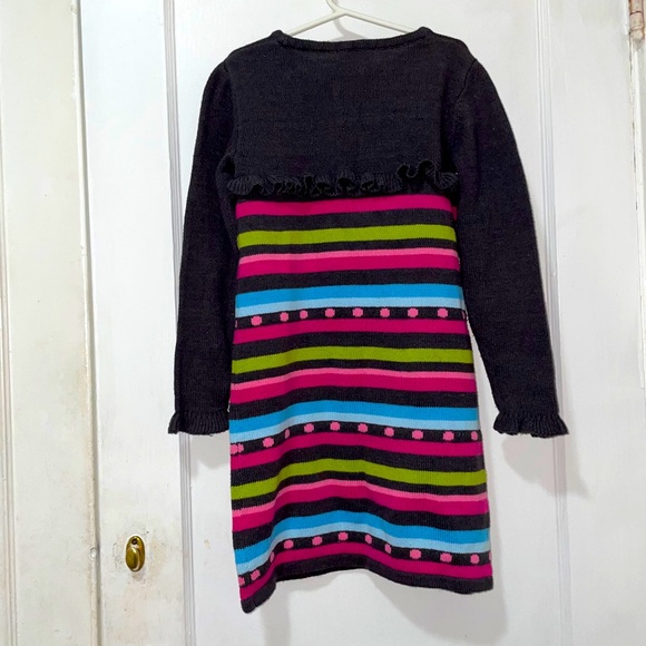 Girls Crazy 8 Stripe Pattern Sweater Dress, 7-8 - Picture 3 of 4